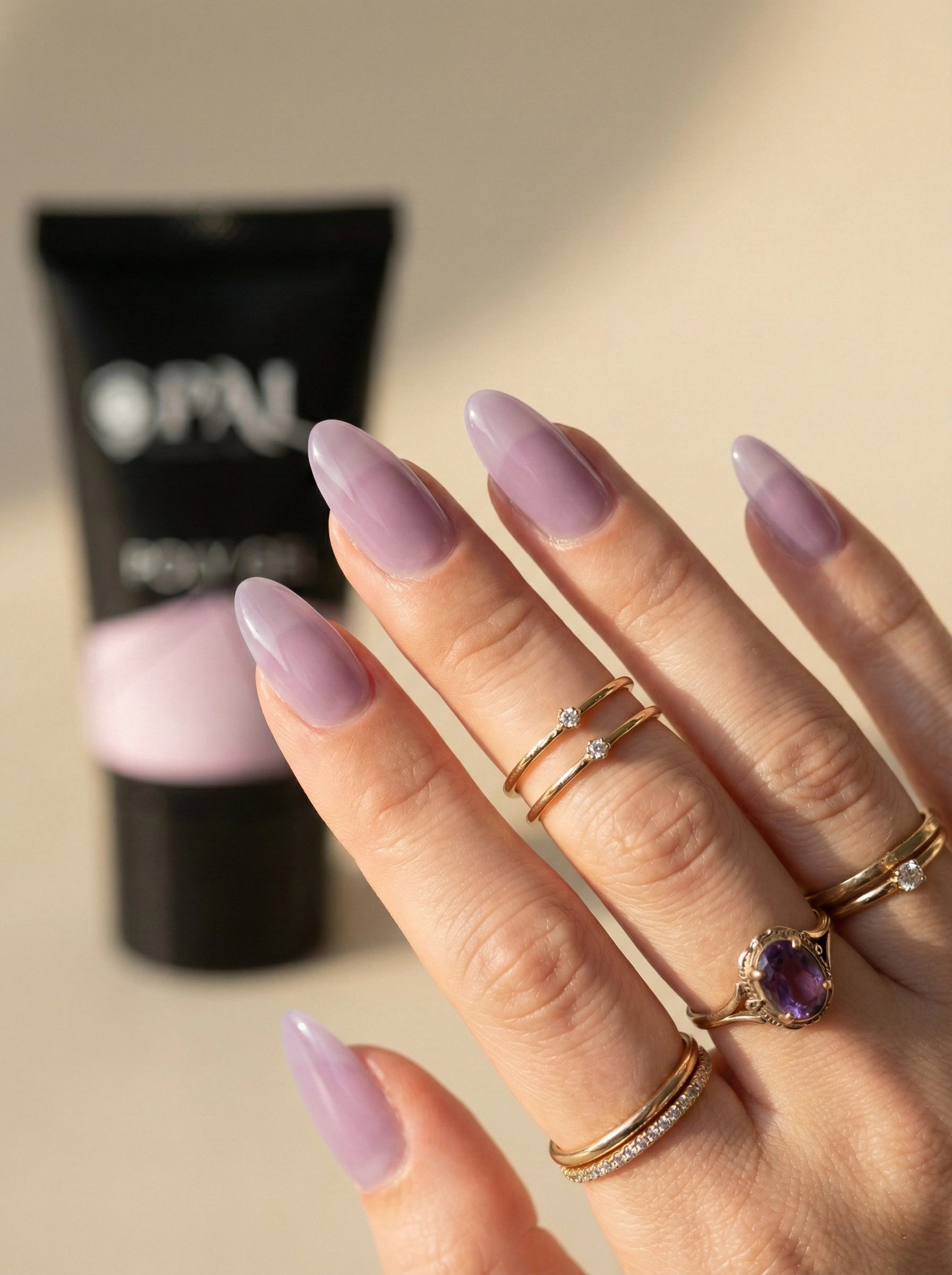 OPAL Professional Poly Gel - #08 30g (1.0 fl oz) | UV/LED Builder Gel for Nail Extensions & Overlays