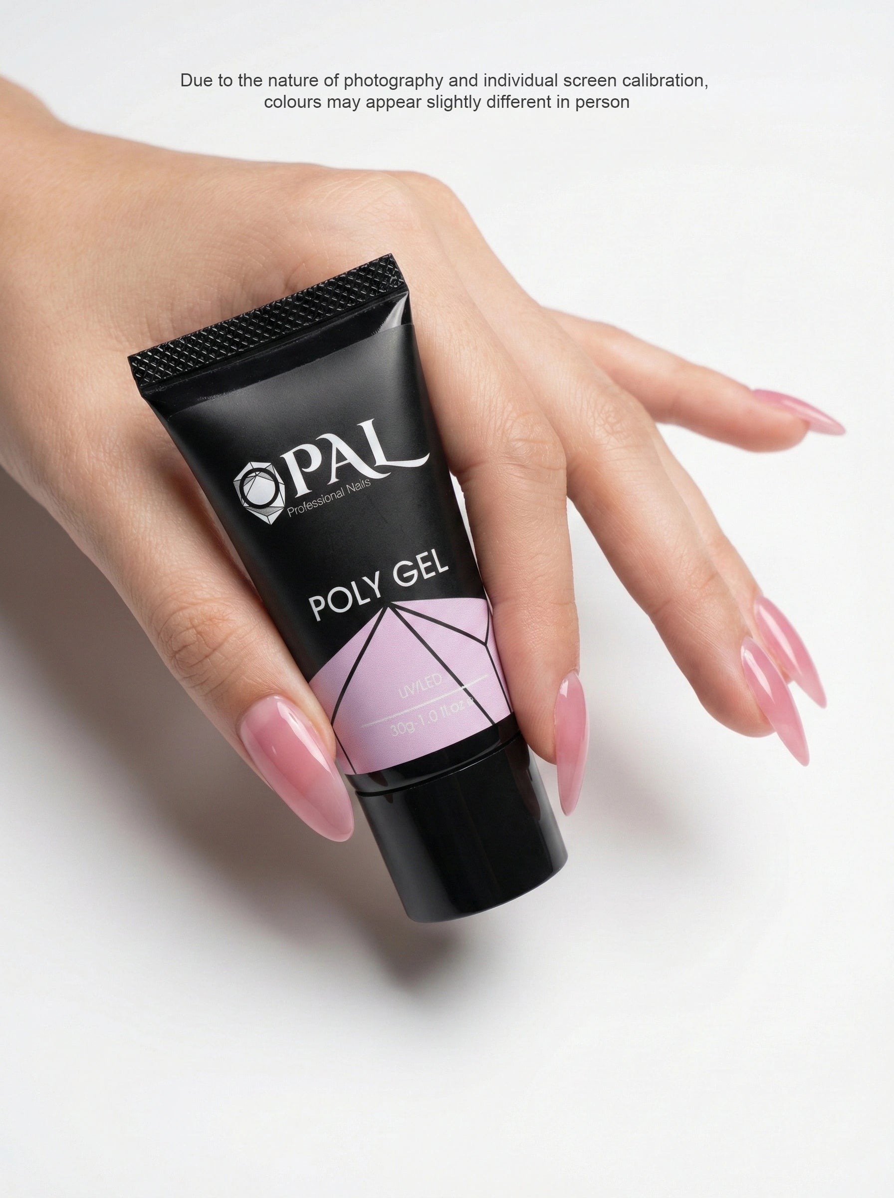OPAL Professional Poly Gel - #07 30g (1.0 fl oz) | UV/LED Builder Gel for Nail Extensions & Overlays