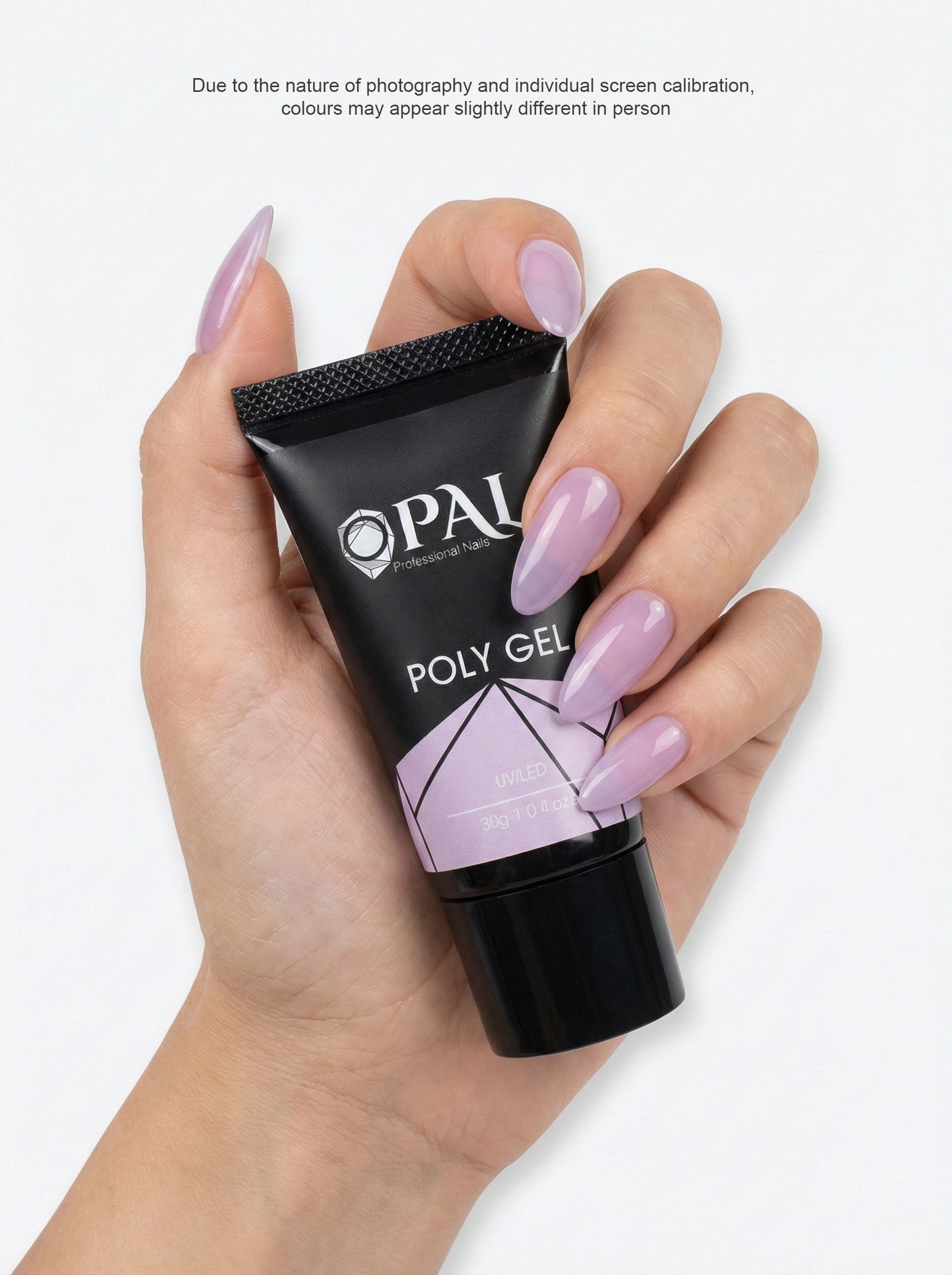OPAL Professional Poly Gel - #06 30g (1.0 fl oz) | UV/LED Builder Gel for Nail Extensions & Overlays
