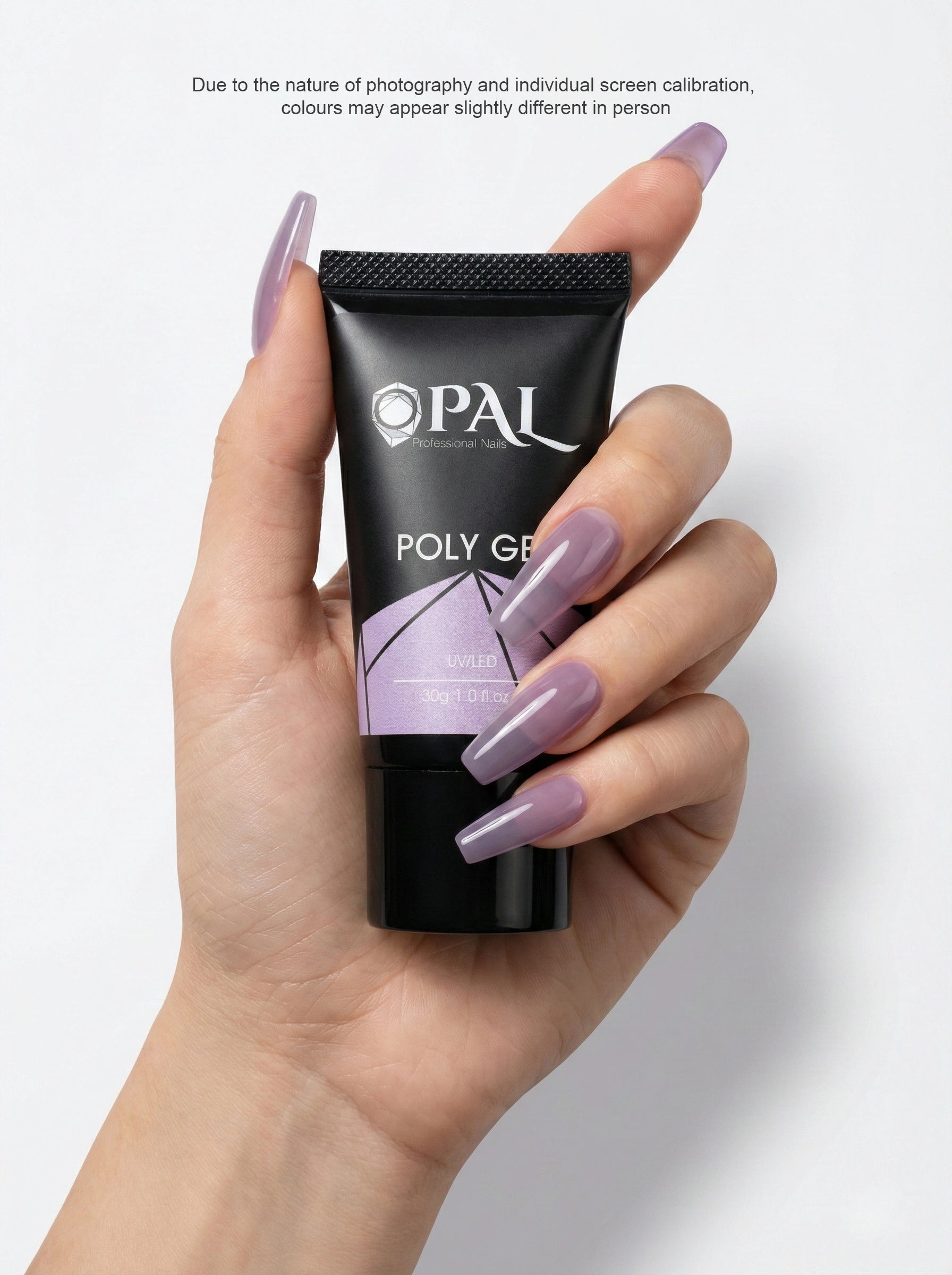 OPAL Professional Poly Gel - #09 30g (1.0 fl oz) | UV/LED Builder Gel for Nail Extensions & Overlays